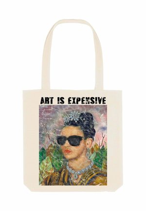 EXPENSIVE FRIDA PRINT - Shopping Bag - off white
