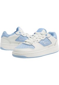 Karl Kani LOW V - Športni copati - white/lightblue