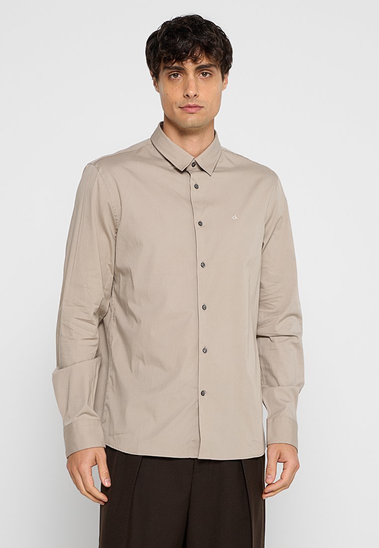 Calvin Klein Overhemd zandkleur