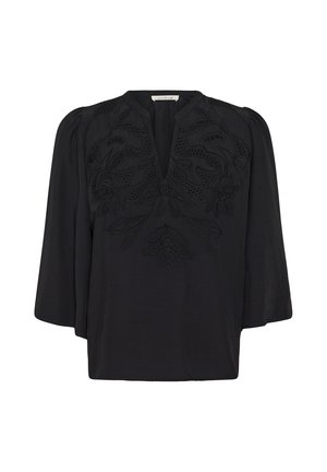 Soaked in Luxury, SLLANTANA EMBROIDERY BLOUSE SS - Blouse - black