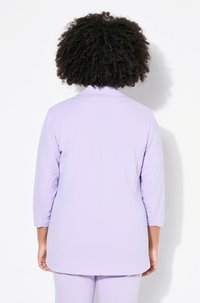 Angel of Style LONG-SLEEVE OPEN FRONT LAPEL COLLAR - Manteau court - lavender