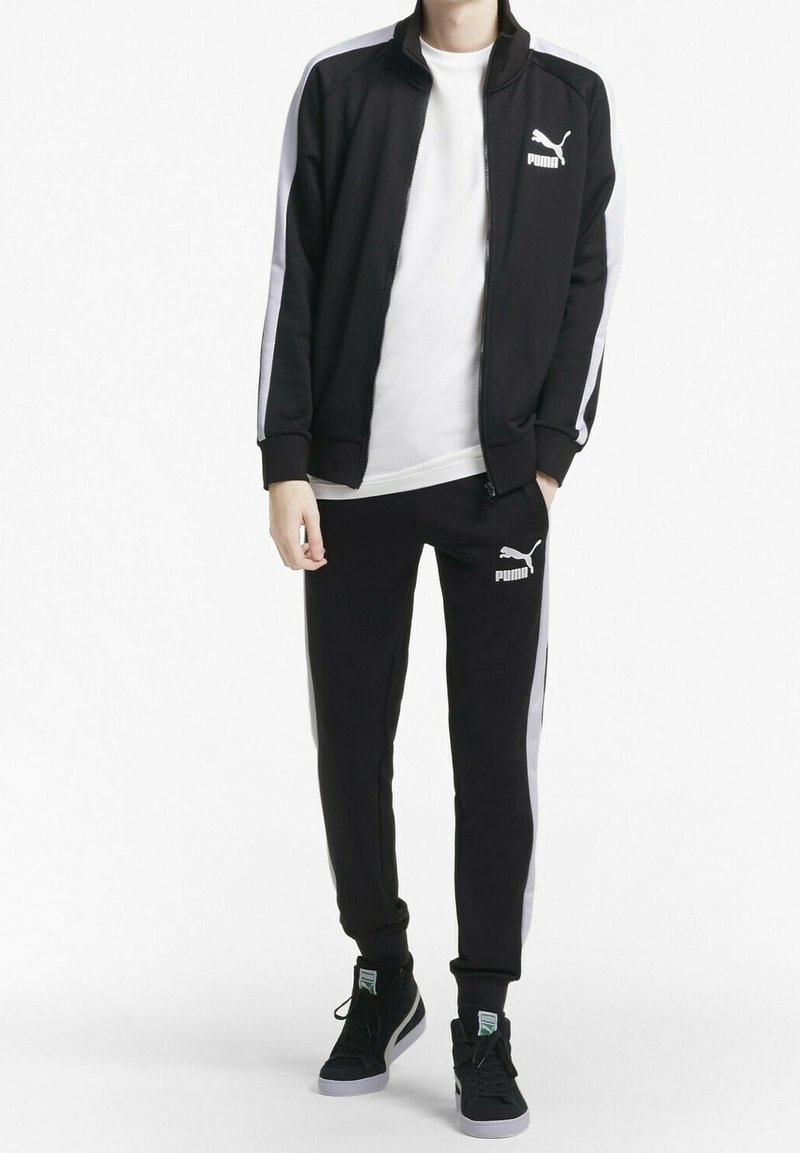 Tuta Felpa Puma Felpa Nera E Bianca Puma Felpa Con Zip Black/nero