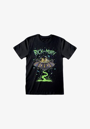 Henry Tiger RICK AND MORTY SPACESHIP - T-Shirt print - black