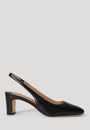 KLAIRE LEATHER SLINGBACK PUMP - Klasszikus sarkú cipők - black