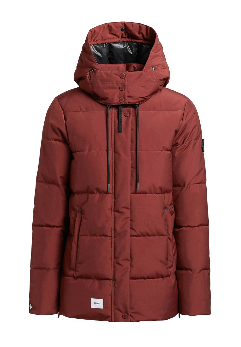 khujo Wintermantel bordeauxrood