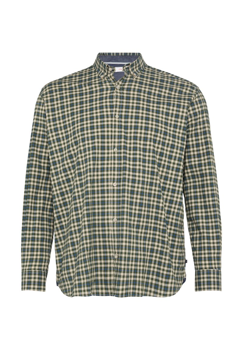 s.Oliver Overhemd donkergroen