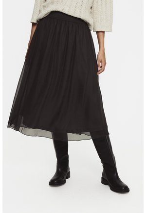 A-snit nederdel - mottled black