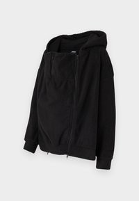 OLMALLIE HOOD - Flísová bunda - black