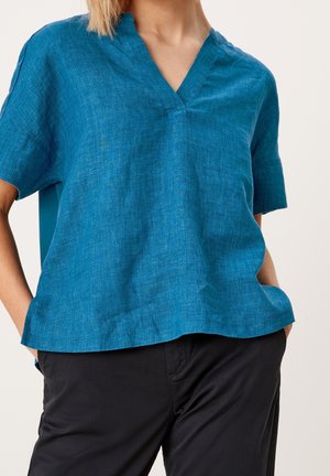 T-shirt basic - mottled teal