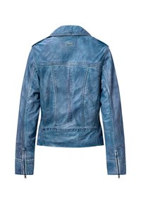 NO N4ME Lederjacke - blau