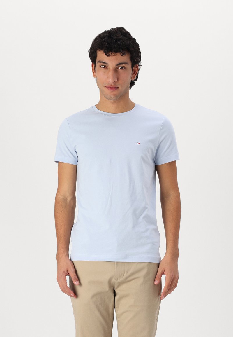 Tommy Hilfiger - STRETCH SLIM FIT TEE - Basic póló - breezy blue, Nagyítás