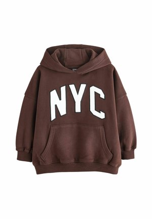 Next Kapuzenpullover - chocolate brown slogan