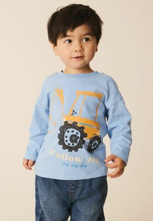 Next, REGULAR FIT - LONG SLEEVE GRAPHIC T-SHIRT . - Langærmet T-shirt - pale blue digger