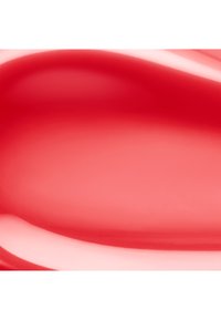 Formes courbes abstraites rouges brillantes avec des transitions de dégradé douces créant un effet de surface fluide et brillante.