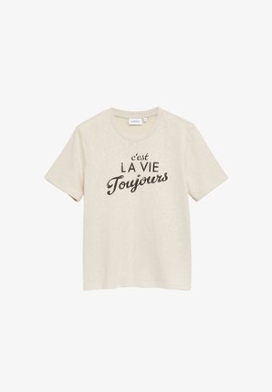 comma, T-SHIRT - Print T-shirt - helles beige