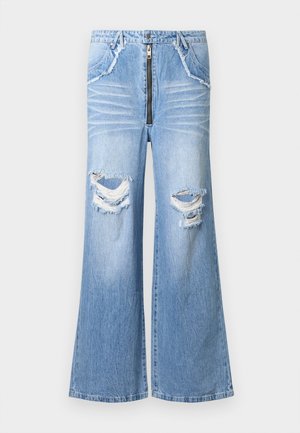 TERRA RIPPED UNISEX - Laisvi džinsai - blue