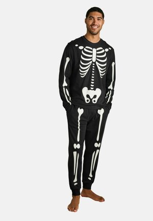 REGULAR FIT - HALLOWEEN LONG SLEEVE SKELETON SET - Pyjama set - black