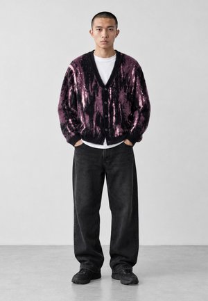 Vertere Berlin, ASHFALL KNIT CARDIGAN UNISEX - Chaqueta de punto - plum