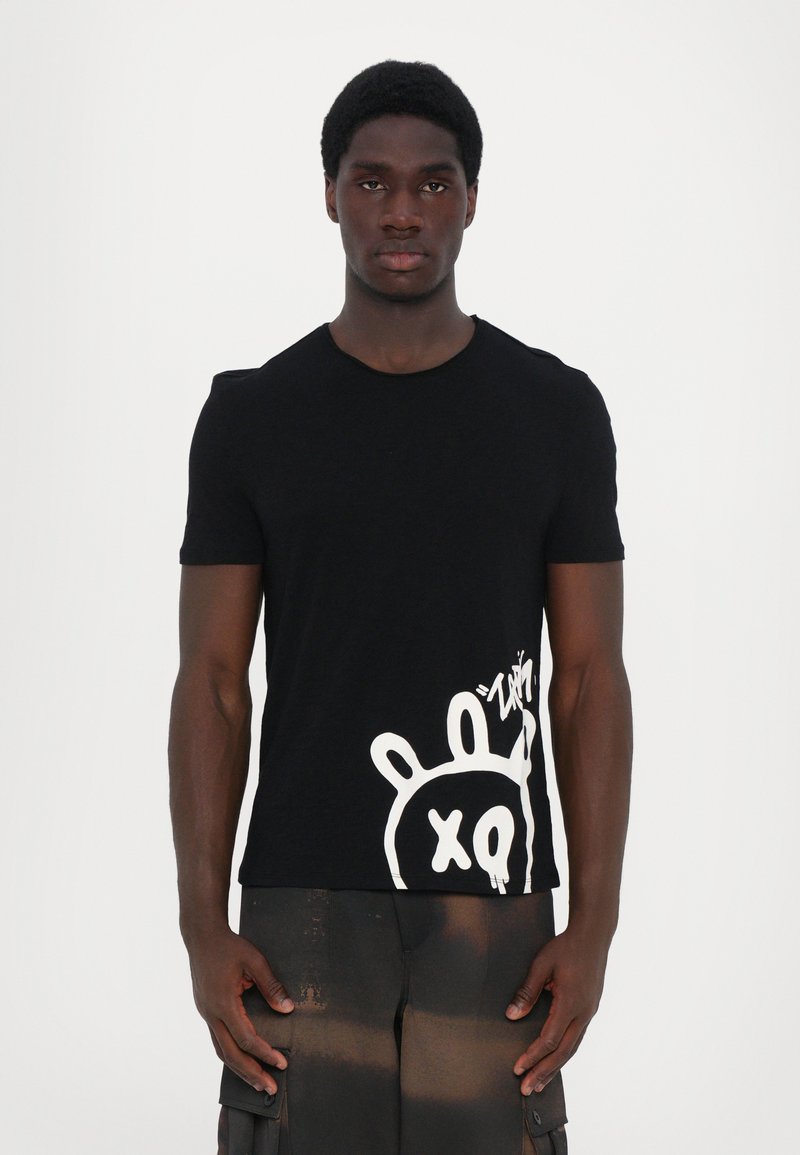 Zadig & Voltaire STOCKLY FLAMME UNISEX - T-shirt imprimé - black