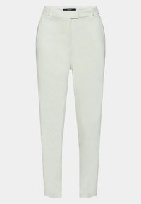 Pantalon slim ajusté de couleur blanc cassé avec passants pour ceinture, poches latérales et fermeture avant cachée de la marque Esprit.