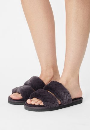 DOUBLE STRAP BRAIDY - Mules - steel