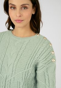 Damart À TORSADES ET BOUTONS  - Pullover - vert jade