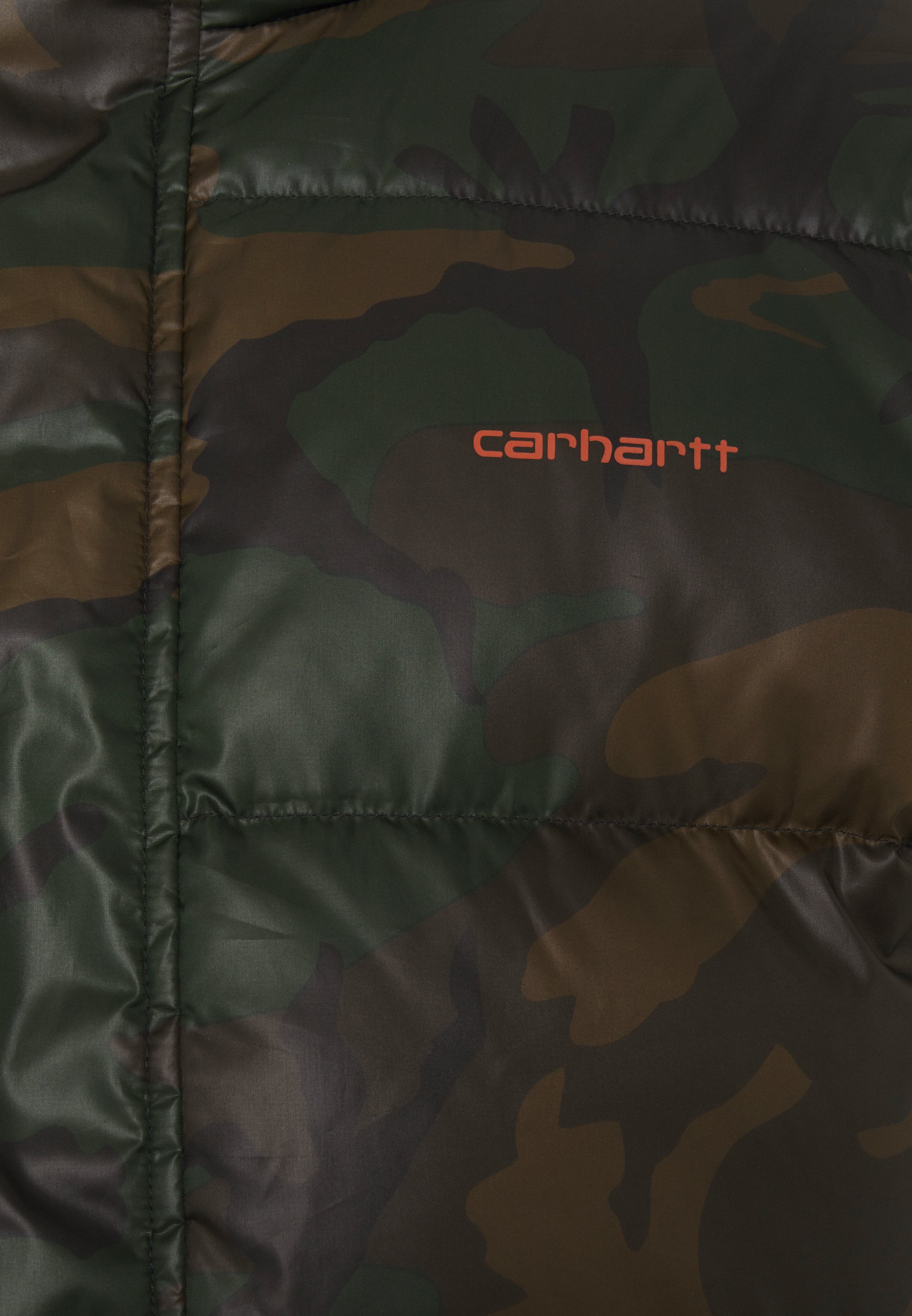 DEMING JACKET Daunenjacke camo evergreen brick orange DEMING JACKET Daunenjacke camo evergreen brick orange