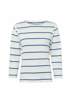 Langarmshirt - ecru marine