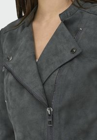 ONLY ONLAVA BIKER OTW NOOS - Veste en similicuir - magnet