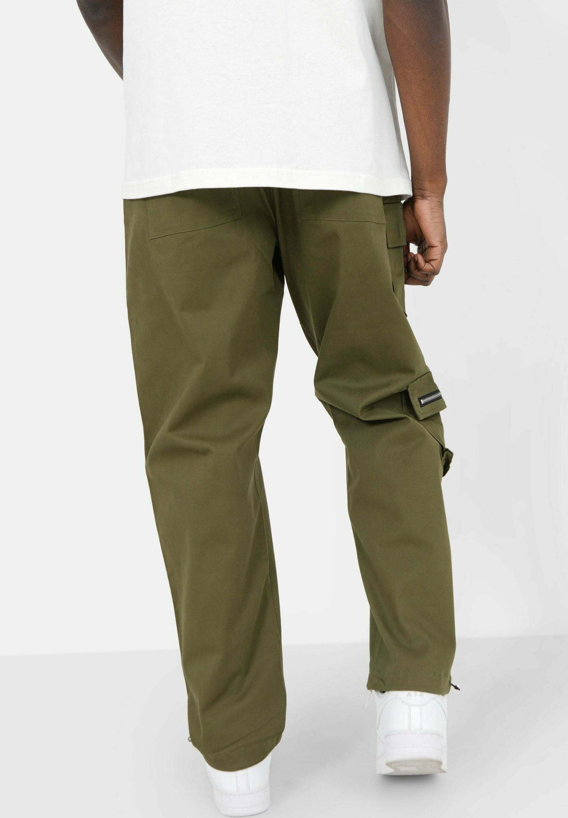 Sixth June TWILL - Cargo trousers - kaki/green - Zalando