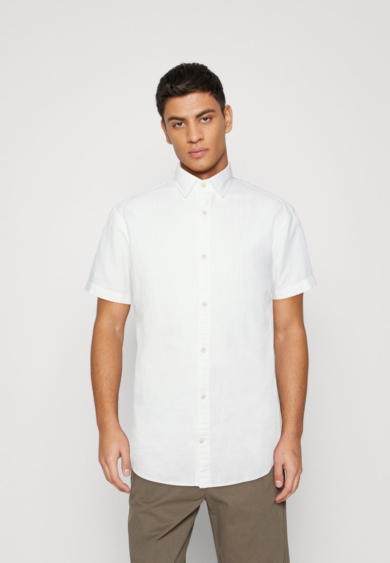 Jack &amp; Jones Jjesummer Camicia Lino Uomo - Maniche Corte Estate