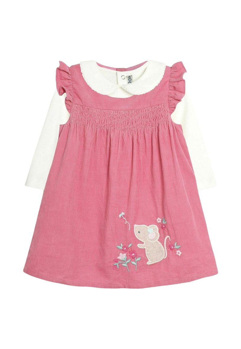 JoJo Maman Bébé MOUSE APPLIQUÉ SET REGULAR FIT - Body - pink