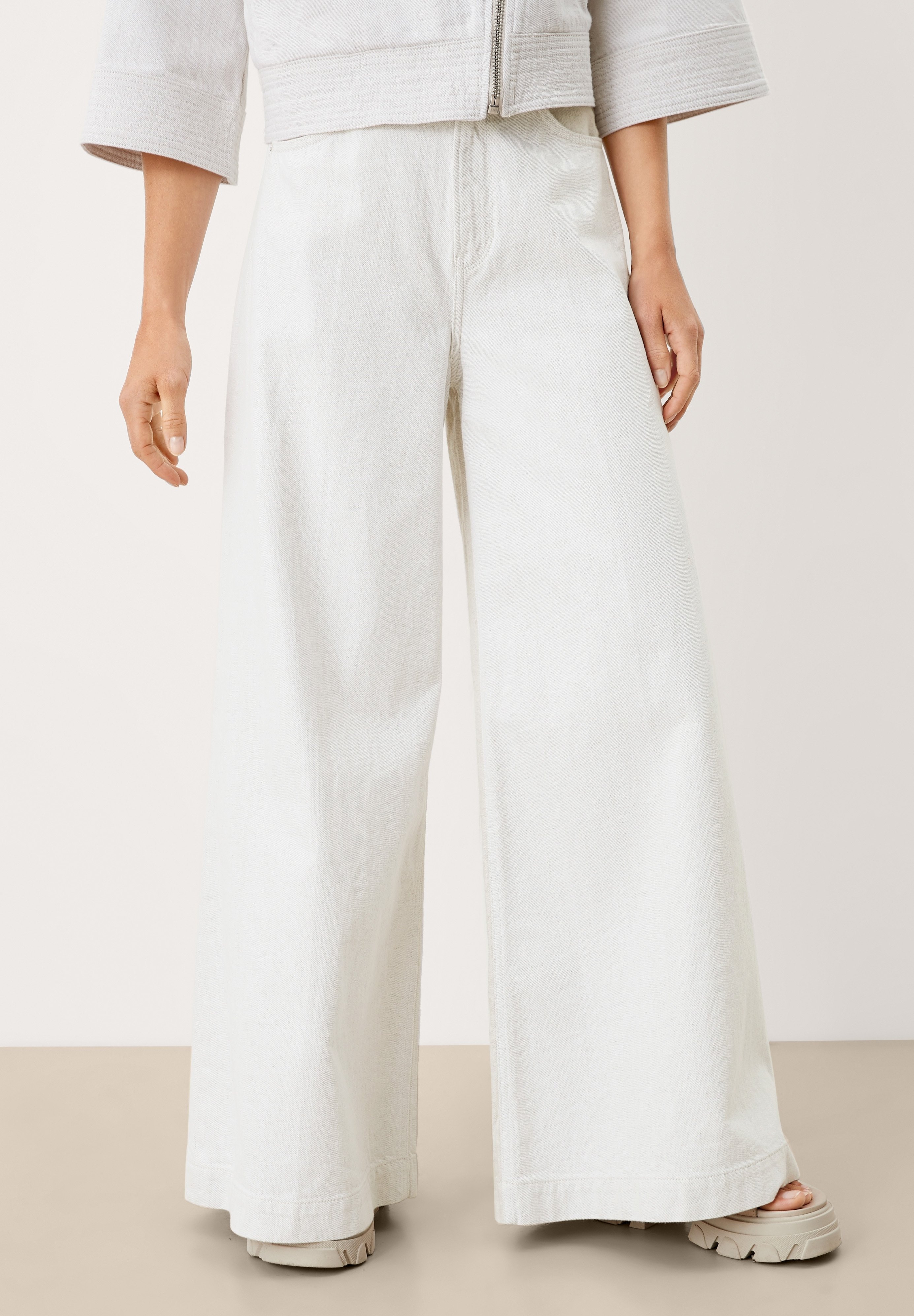 s.Oliver Broek - white non stretche/Gewassen - Zalando.nl