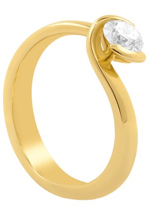 MUAU Schmuck SOLITAIRE RING DIAMANT 0.50CT. - Anello - gelbgoldfarben
