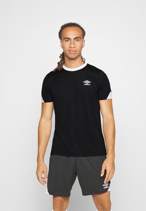 TOTAL TRAINING - Print T-shirt - black/white