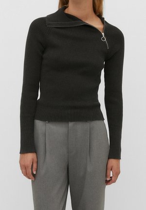 Stickad tröja - dark grey