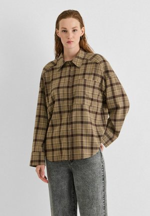 Rouge Edit, LONG SLEEVED SHIRT CHECKED - Chemisier - pelican