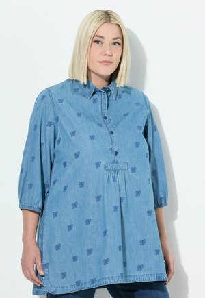Bluse - blue denim