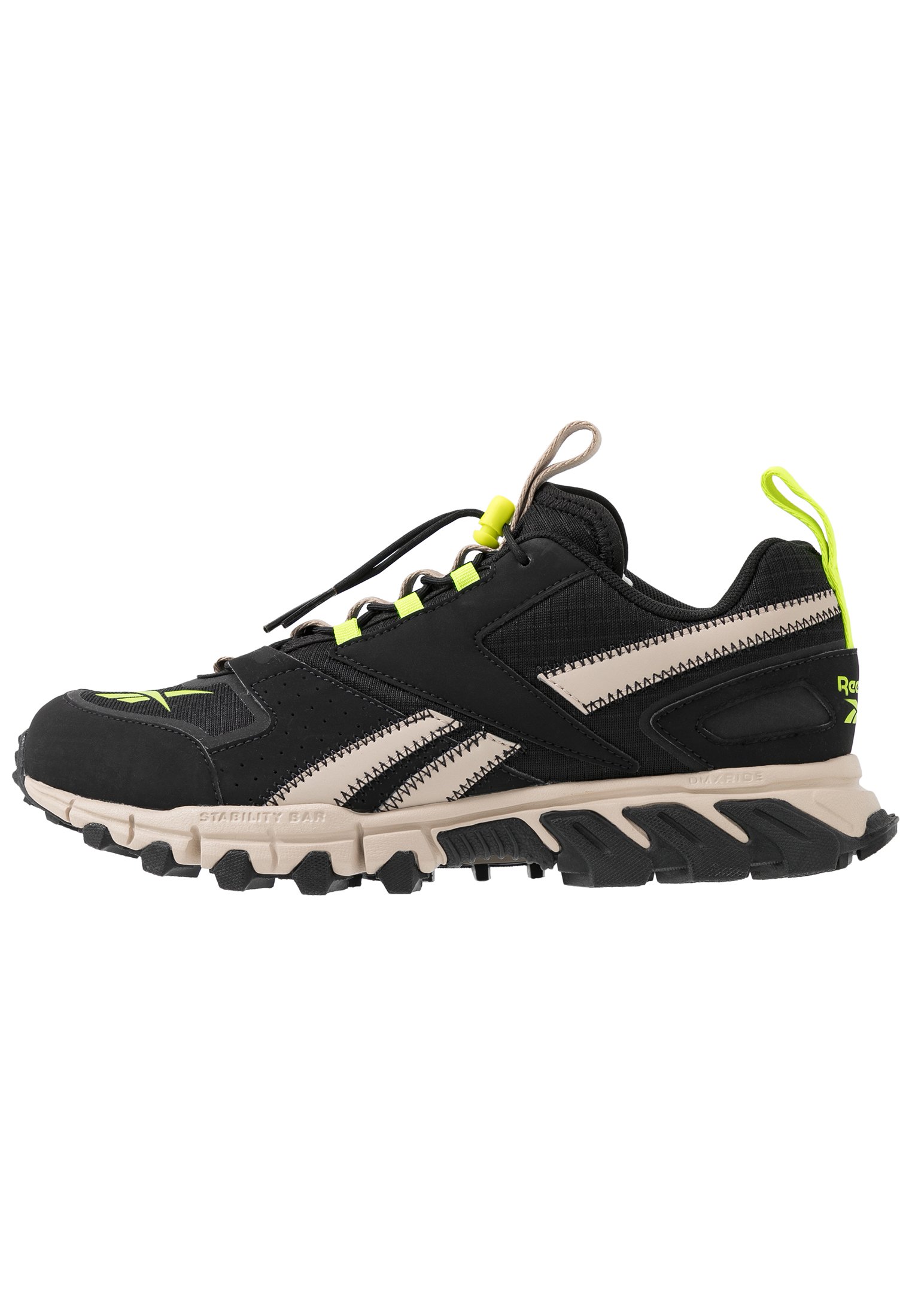 Reebok Classic DMXPERT - Sneakers laag - black/modern beige/neon lime/Zwart  - Zalando.be