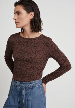 More & More, MORE & MORE STYLISHES, SCHMALES LEOSHIRT - T-shirt à manches longues - leo print