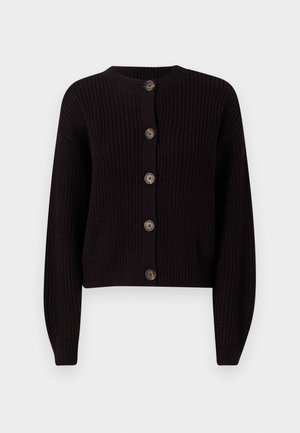 Vero Moda VMLEA O NECK CARDIGAN - Cardigan - black