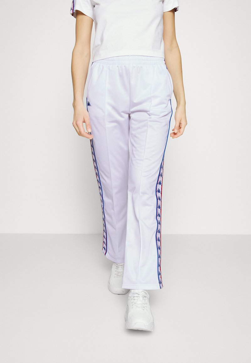 Kappa KRESA TRACKSUIT PANTS Tracksuit bottoms bright white/white