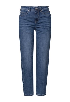 Street One, HIGH-RISE BARREL LEG JEANS IN A LOOSE FIT - Jean slim - medium blue washed