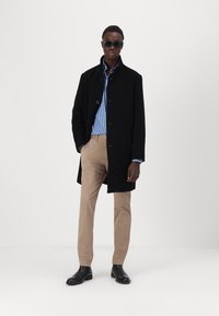 Tommy Hilfiger STAND COLLAR MIX COAT - Klasičan kaput - black
