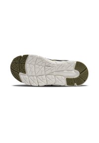 Vit och olivgummisula med ett strukturerat greppmönster, som har en formar design för grepp och stabilitet.