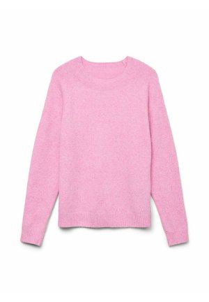 VMDOFFY - Stickad tröja - fuchsia pink