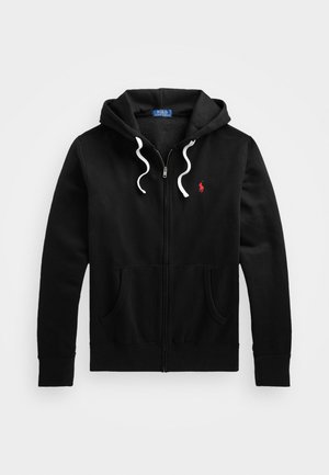 HOOD LONG SLEEVE - Tröja med dragkedja - black