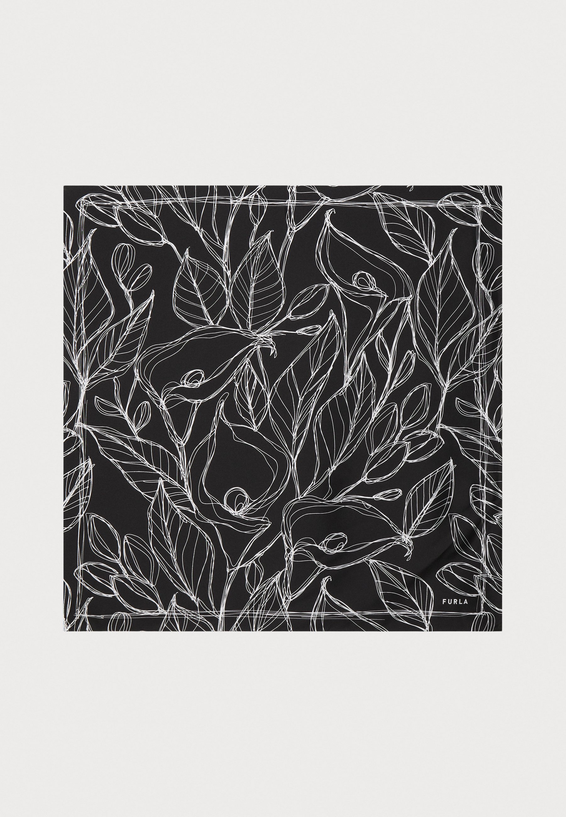 Furla TORTONA CARRE Fular nero/negro