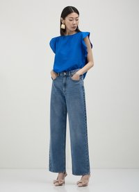 Calliope MANICHE CON ROUCHES  - Camicetta - blu