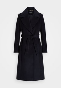 BELTED WOOL BLEND WRAP COAT - Classic coat - regal navy